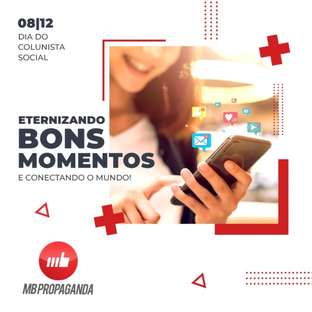 Hoje é dia de homenagear quem nos mantém conectado com tudo que acontece ao nosso redor, sempre com muita simpatia e amor pelo que faz! 

Feliz Dia do Colunista Social, em especial aos nossos parceiros! ❤️

MB Propaganda
📍Avenida das Acácias, 67, Jardim Botânico | Sinop-MT